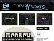 Tablet Screenshot of ladyblueknights.ca